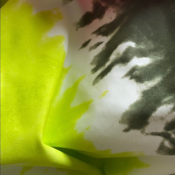 S Aerie Tie DyeOne Piece Swimsuit Lime Green - Picture 6 of 6